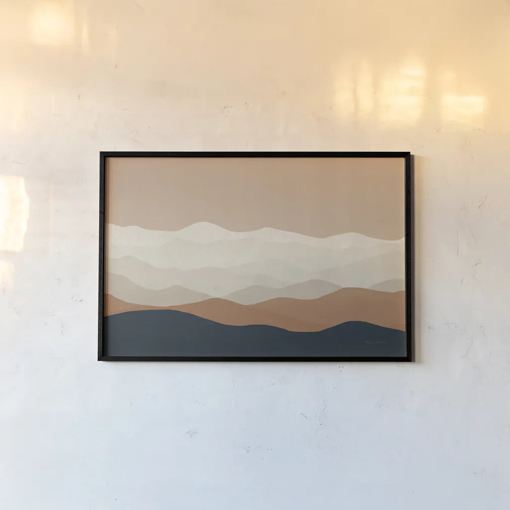 Mojave Mountains Crop by Ryan Fowler. shown as a paper print in a black flame. Available as a archival giclee rolled canvas, fine art paper, or poster print. SKU 57930i.