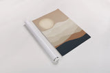Mojave Mountains and Moon Crop by Ryan Fowler. shown as a rolled paper print. Available as archival giclee rolled canvas, fine art paper, or poster print. SKU 57931h.