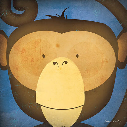 Monkey Wow by Ryan Fowler. SKU 15227a. Archival Giclee Fine art print for wall decor.