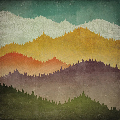Mountain View by Ryan Fowler. SKU 12019a. Archival Giclee Fine art print for wall decor.
