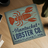 Nantucket Lobster Square by Ryan Fowler. Shown as a detailed flat fine art print, highlighting archival giclee quality. Available as an archival giclee rolled canvas, fine art paper, or poster print. SKU 15012a.