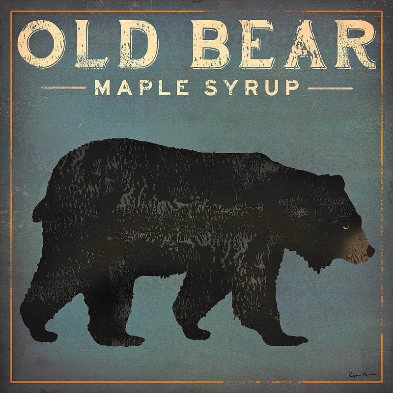 Old Bear by Ryan Fowler. SKU 13358a. Archival Giclee Fine art print for wall decor.
