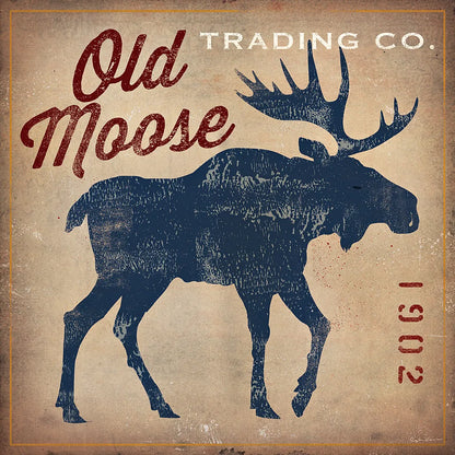 Old Moose Trading Co Tan by Ryan Fowler. SKU 12858a. Archival Giclee Fine art print for wall decor.
