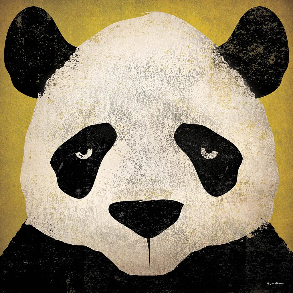 Panda by Ryan Fowler. SKU 15228a. Archival Giclee Fine art print for wall decor.