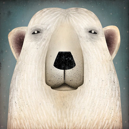 Polar Bear Wow by Ryan Fowler. SKU 12201a. Archival Giclee Fine art print for wall decor.