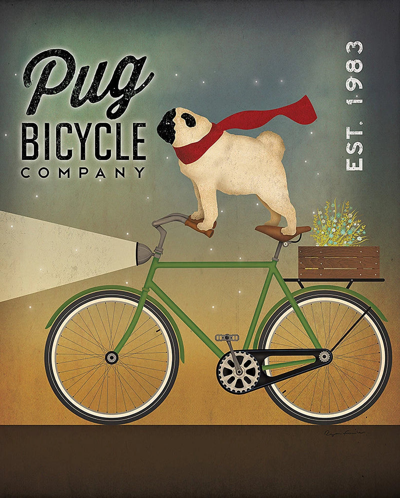 Pug on a Bike by Ryan Fowler