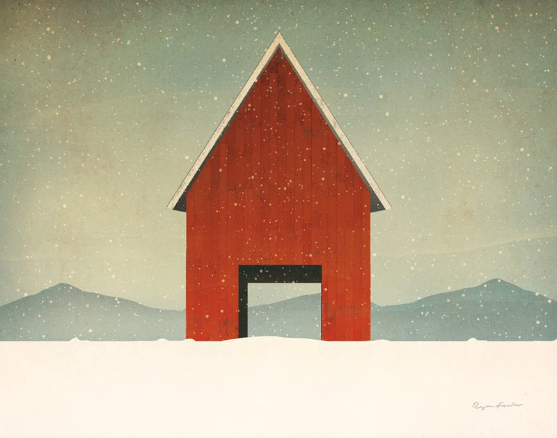 Red Barn Winter by Ryan Fowler