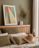 Sails III by Ryan Fowler. shown as a paper print in a natural frame. Available as a archival giclee rolled canvas, fine art paper, or poster print. SKU 24555h.