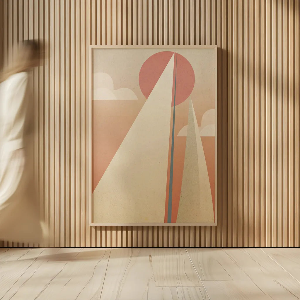 Sails VI by Ryan Fowler. shown as over sized large wall art. Available as an archival giclee rolled canvas, fine art paper, or poster print. SKU 25669h.