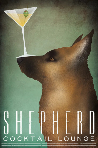 Shepherd Martini by Ryan Fowler. SKU 31278h. Archival Giclee Fine art print for wall decor.