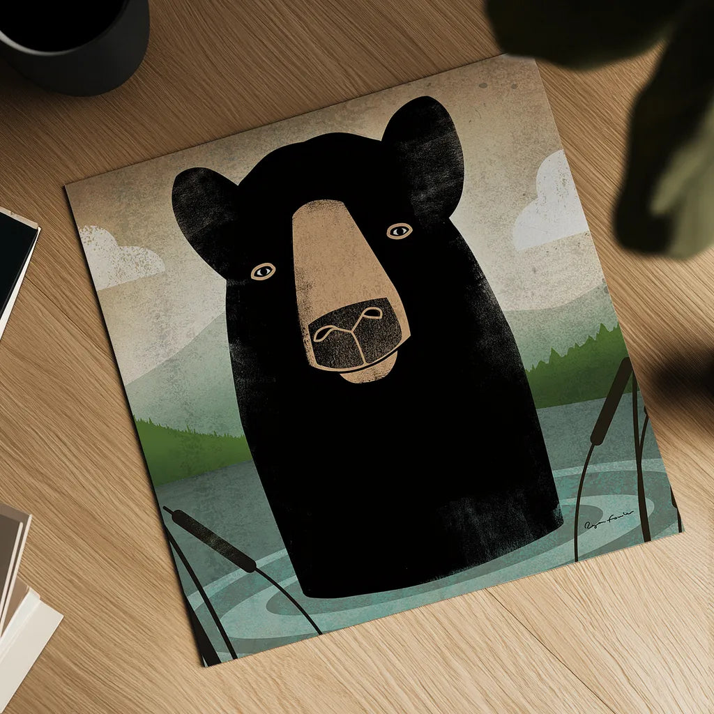 Skinny Dip Crop by Ryan Fowler. Shown as a detailed flat fine art print, highlighting archival giclee quality. Available as an archival giclee rolled canvas, fine art paper, or poster print. SKU 12104a.