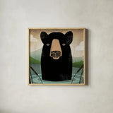 Skinny Dip Crop by Ryan Fowler. Shown in a natural wood glass frame for a timeless modern aesthetic. Available as an archival giclee rolled canvas, fine art paper, or poster print. SKU 12104a.