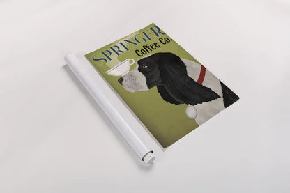 Springer Coffee Co by Ryan Fowler. shown as a rolled paper print. Available as archival giclee rolled canvas, fine art paper, or poster print. SKU 79508h.