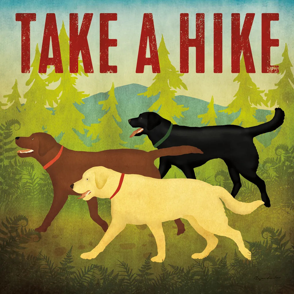 Take a Hike Lab II by Ryan Fowler. SKU 81068a. Archival Giclee Fine art print for wall decor.
