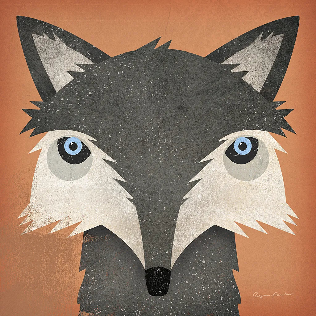 Timber Wolf by Ryan Fowler. SKU 24547a. Archival Giclee Fine art print for wall decor.
