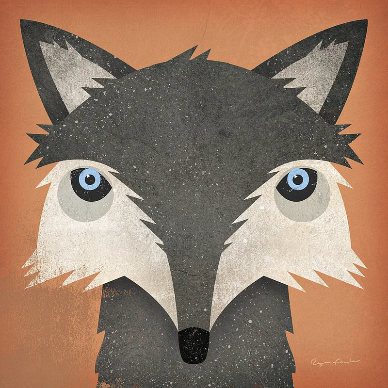 Timber Wolf by Ryan Fowler. SKU 24547a. Archival Giclee Fine art print for wall decor.
