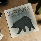 Ursa Major Big Paw Bourbon by Ryan Fowler. Shown as a detailed flat fine art print, highlighting archival giclee quality. Available as an archival giclee rolled canvas, fine art paper, or poster print. SKU 30840a.