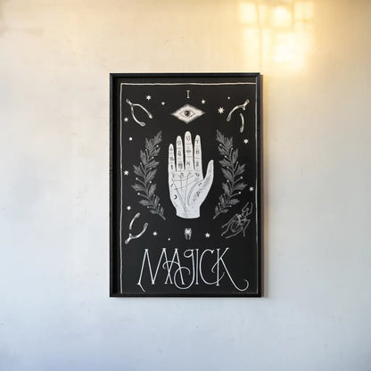 All Hallow's Eve I by Sara Zieve Miller. shown as a paper print in a black flame. Available as a archival giclee rolled canvas, fine art paper, or poster print. SKU 38876h.