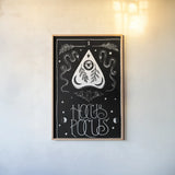 All Hallow's Eve II by Sara Zieve Miller. shown as a paper print in a natural frame. Available as a archival giclee rolled canvas, fine art paper, or poster print. SKU 38877h.