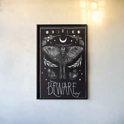 All Hallow's Eve III by Sara Zieve Miller. shown as a paper print in a black flame. Available as a archival giclee rolled canvas, fine art paper, or poster print. SKU 38878h.