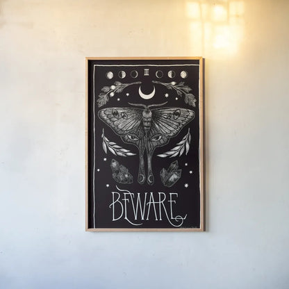 All Hallow's Eve III by Sara Zieve Miller. shown as a paper print in a natural frame. Available as a archival giclee rolled canvas, fine art paper, or poster print. SKU 38878h.