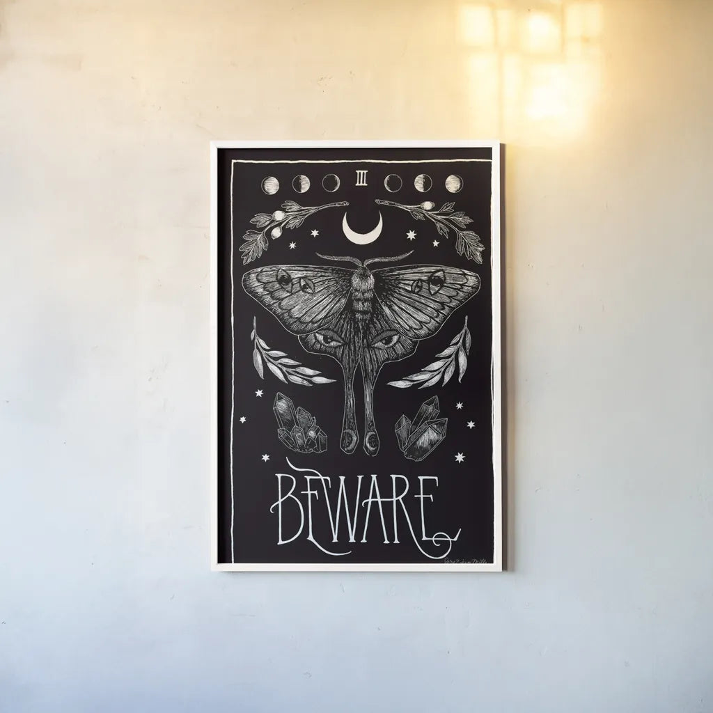 All Hallow's Eve III by Sara Zieve Miller. shown as a paper print in a white frame. Available as a archival giclee rolled canvas, fine art paper, or poster print. SKU 38878h.