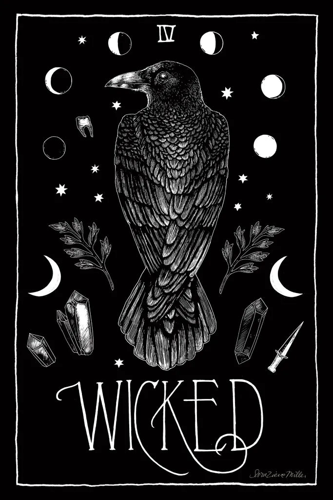 All Hallow's Eve IV by Sara Zieve Miller. SKU 38879h. Archival Giclee Fine art print for wall decor.