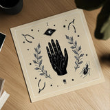All Hallows Eve I Sq No Words Neutral by Sara Zieve Miller. Shown as a detailed flat fine art print, highlighting archival giclee quality. Available as an archival giclee rolled canvas, fine art paper, or poster print. SKU 74764a.