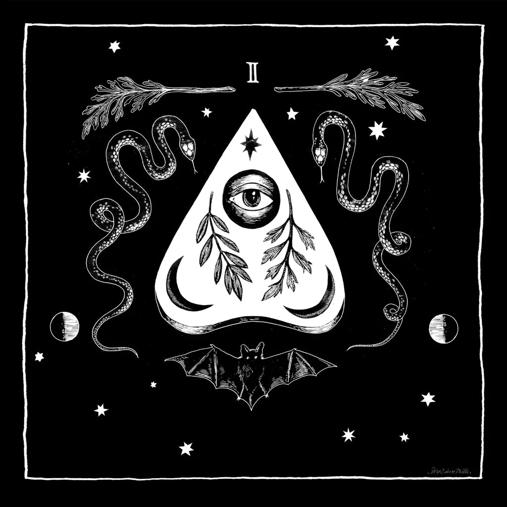 All Hallows Eve II Sq no Words by Sara Zieve Miller. SKU 51685a. Archival Giclee Fine art print for wall decor.