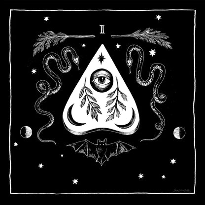 All Hallows Eve II Sq no Words by Sara Zieve Miller. SKU 51685a. Archival Giclee Fine art print for wall decor.