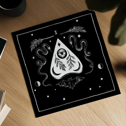 All Hallows Eve II Sq no Words by Sara Zieve Miller. Shown as a detailed flat fine art print, highlighting archival giclee quality. Available as an archival giclee rolled canvas, fine art paper, or poster print. SKU 51685a.