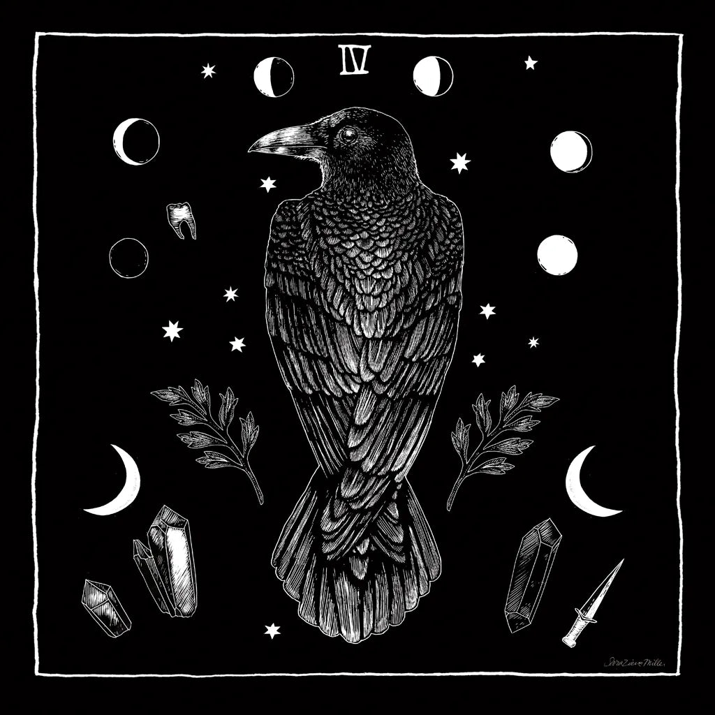 All Hallows Eve IV Sq no Words by Sara Zieve Miller. SKU 51687a. Archival Giclee Fine art print for wall decor.