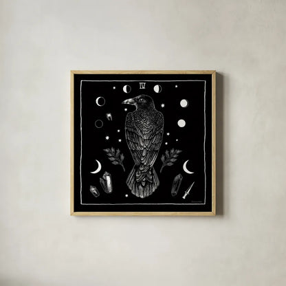 All Hallows Eve IV Sq no Words by Sara Zieve Miller. Shown in a natural wood glass frame for a timeless modern aesthetic. Available as an archival giclee rolled canvas, fine art paper, or poster print. SKU 51687a.