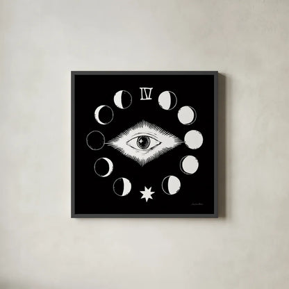 All Hallows Eve VI by Sara Zieve Miller. Shown in a sleek black glass frame for a contemporary gallery look. Available as an archival giclee rolled canvas, fine art paper, or poster print. SKU 86782a.