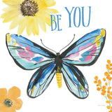 Beautiful Butterfly III Blue by Sara Zieve Miller. SKU 66531a. Archival Giclee Fine art print for wall decor.