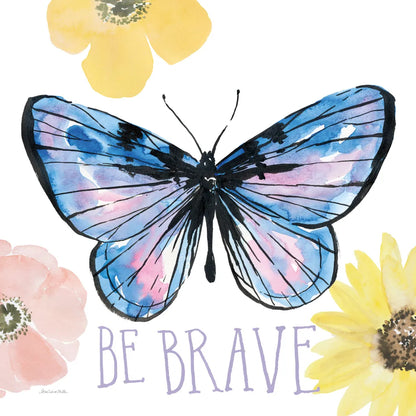 Beautiful Butterfly IV Lavender by Sara Zieve Miller. SKU 66532a. Archival Giclee Fine art print for wall decor.