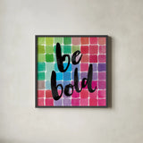 Color Quotes I by Sara Zieve Miller. Shown in a sleek black glass frame for a contemporary gallery look. Available as an archival giclee rolled canvas, fine art paper, or poster print. SKU 31468a.