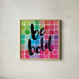 Color Quotes I by Sara Zieve Miller. Shown in a natural wood glass frame for a timeless modern aesthetic. Available as an archival giclee rolled canvas, fine art paper, or poster print. SKU 31468a.