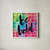 Color Quotes I by Sara Zieve Miller. Shown in a crisp white glass frame for a clean and minimalist style. Available as an archival giclee rolled canvas, fine art paper, or poster print. SKU 31468a.