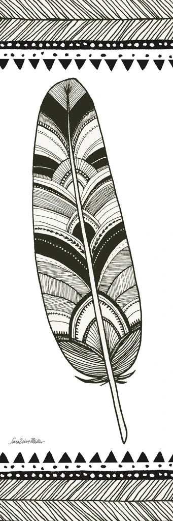Geo Feathers I by Sara Zieve Miller
