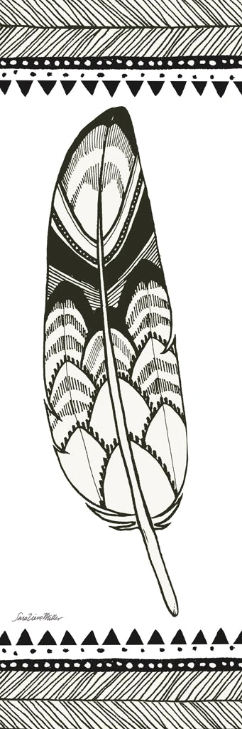 Geo Feathers III by Sara Zieve Miller