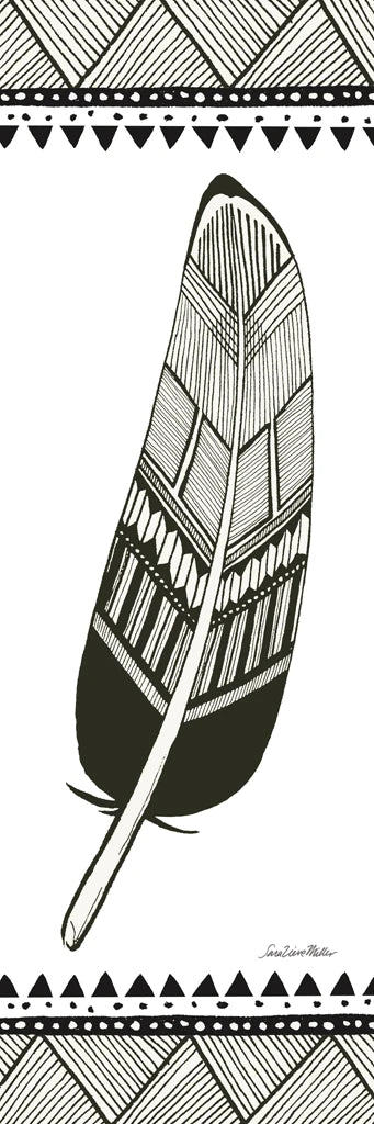 Geo Feathers IV by Sara Zieve Miller