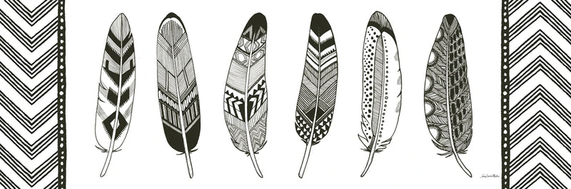 Geo Feathers V by Sara Zieve Miller