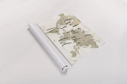 Get Out and See the World by Sara Zieve Miller. shown as a rolled paper print. Available as archival giclee rolled canvas, fine art paper, or poster print. SKU 16778i.