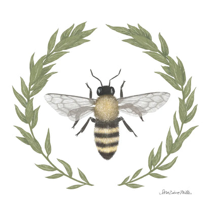 Happy to Bee Home I by Sara Zieve Miller. SKU 33590a. Archival Giclee Fine art print for wall decor.