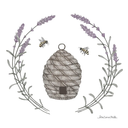 Happy to Bee Home II by Sara Zieve Miller. SKU 33591a. Archival Giclee Fine art print for wall decor.