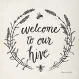 Happy to Bee Home II Words Neutral by Sara Zieve Miller. SKU 54684a. Archival Giclee Fine art print for wall decor.