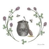 Happy to Bee Home IV by Sara Zieve Miller. SKU 33593a. Archival Giclee Fine art print for wall decor.