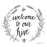 Happy to Bee Home Words II by Sara Zieve Miller. SKU 33595a. Archival Giclee Fine art print for wall decor.