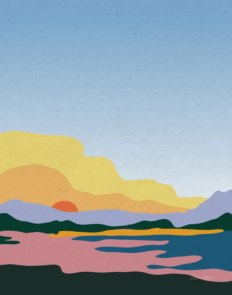 Hills and Valleys III No Clouds by Sara Zieve Miller